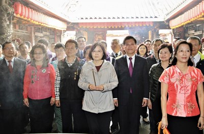 年初三林市長與蔡總統為全民祈福 互動小紅包廣受歡迎