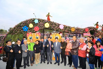 林市長參觀雲林台灣燈會台中花博燈區 邀雲林合作推動台中花博