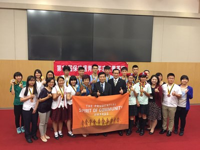 中市22青年獲保德信青少年志工菁英獎 黃秘書長讚:台中市的驕傲