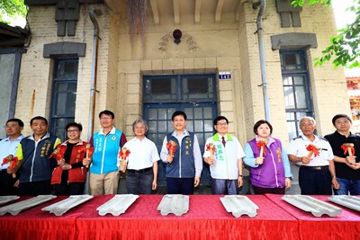 市定古蹟梧棲官吏派出所修復動工 林市長:海線文化復興的重要一步
