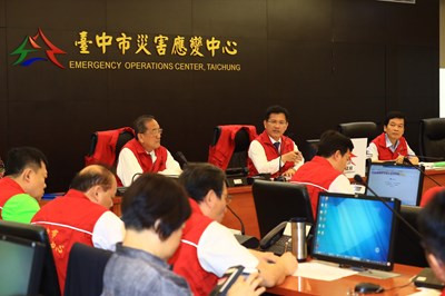 中市災防二級開設因應梅雨鋒面 林市長要求加強防災整備