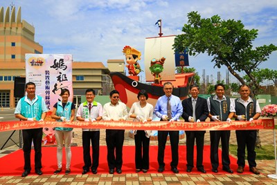 「媽祖行海」裝置藝術進駐台中港 林副市長:市港合作帶動海線發展
