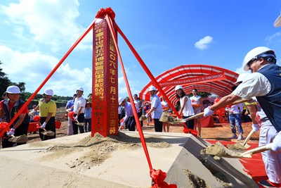 台中花博新建后里接駁站 林市長:讓花博實踐綠色低碳生活