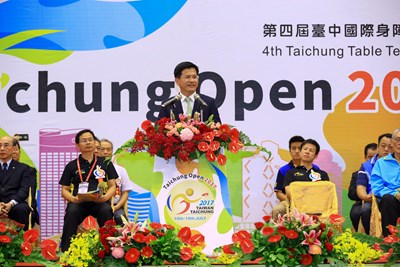 台中國際身障桌球公開賽今登場 林市長鼓勵身障朋友透過運動發揮才能