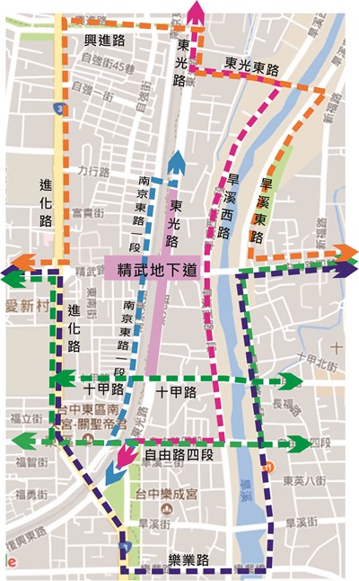 配合學校開學日 精武路地下道延後至9月9日凌晨封閉施工