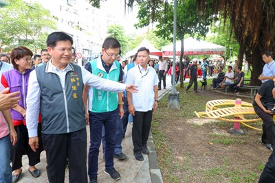 林市長視察西屯區福星公園改善成果