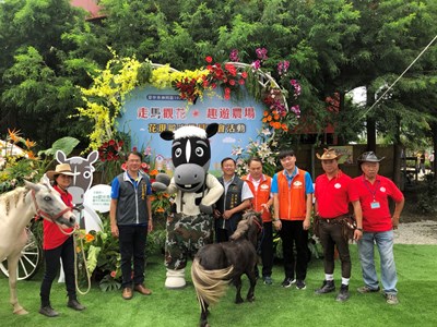 花博吉祥物歐米馬現身神岡區農場 陪伴民眾體驗休閒農村樂活