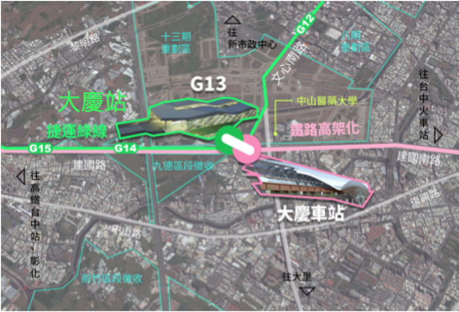 臺中市政府全球資訊網 市政新聞 捷運綠線大慶站展頭角雙鐵匯聚帶動區域發展