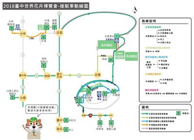 花博接駁路線圖