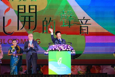 台中花博開幕晚會逾3萬人共襄盛舉 林市長:感謝種種挑戰讓花博美麗綻放
