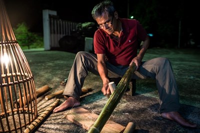 策展召集人同為光織屋竹編創作者杜瓦克.都耀