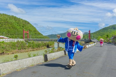 屏東縣吉祥物「蔥寶」模樣可愛，將於1月6至10日在花博園區與民眾見面