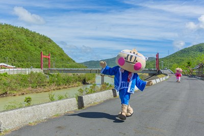 屏東縣吉祥物「蔥寶」模樣可愛,將於1月6至10日在花博園區與民眾見面