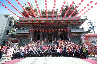 台灣媽祖聯誼會今日在大里區振坤宮舉行第41次會員大會，市長盧秀燕也參與盛會