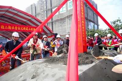 太平育賢段二期社宅動土 盧市長:以「家」精神打造社宅