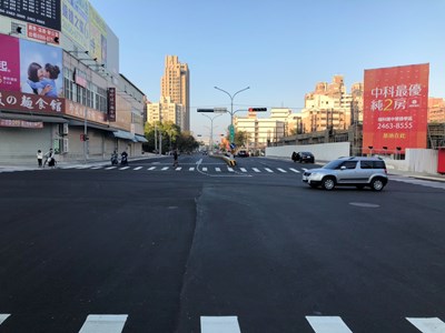 西屯區福林路拓寬完工 即日開放通車