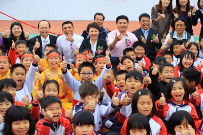 龍港國小老舊校舍重建動土 盧市長:疼惜海洋的孩子 在良好環境學習