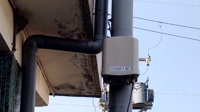 中市抗空汙空品數據透明化 增設350個微型感測器,圖為已設置的微型感測器