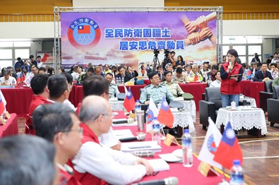 中市府演習災害應變 盧市長率市府團隊兵棋推演