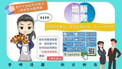登峰造籍,測出新局-地籍清理保障權益