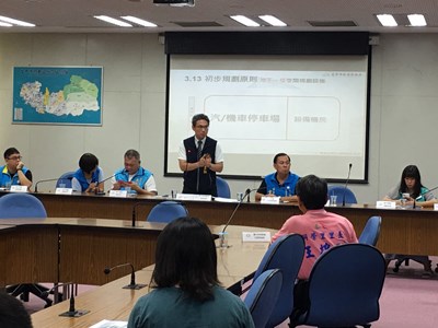 「台中市北屯國民運動中心遷址規劃地方說明會」由運動局李局長主持。