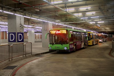 明(30)日起D月台為往一中商圈、逢甲商圈的3條公車路線停靠。