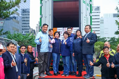 台中椪柑外銷日本 首批20噸封櫃啟運