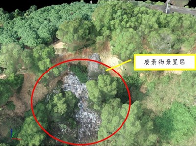 中市運用空拍機輔助偵查 非法棄置無所遁形