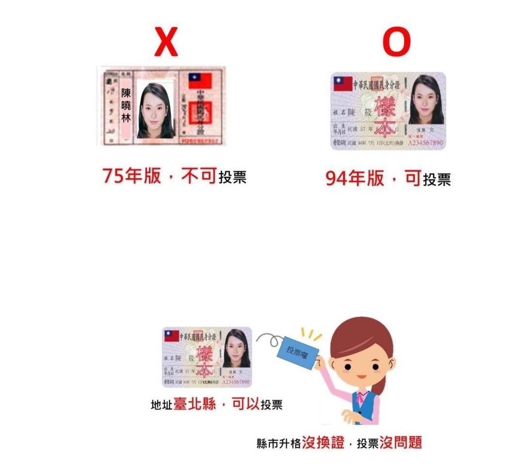 臺中市政府全球資訊網 市政新聞 謠言澄清 網傳 舊式身分證 不得憑領選舉票中市府 不正確資訊