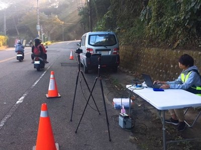 「高噪音機動車輛監測」稽查現場