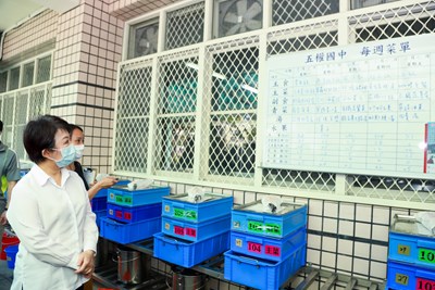 守護孩童健康!中市府督促各校加強團膳防疫