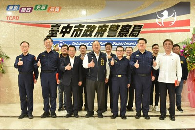 破獲擁槍暴力集團 陳副市長:中市治安滿意度逐年提升
