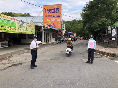 中市府防疫再強化!台中市甲安坑三大風景區進行人流管制