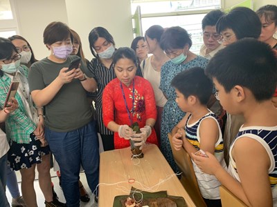 越南粽飄香! 中市府舉辦越南創意粽子DIY