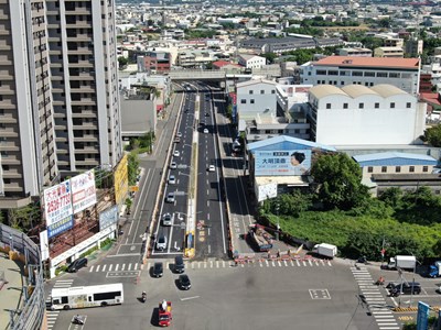 中市地下道填平工程持續超前 圓環北路地下道今起開放主線雙向通車