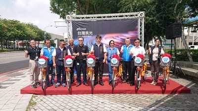 響應中市府推綠色運具 美光熱心捐后里iBike站點