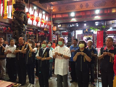 東區南天宮中元普渡法會 紙錢集中燒響應環保