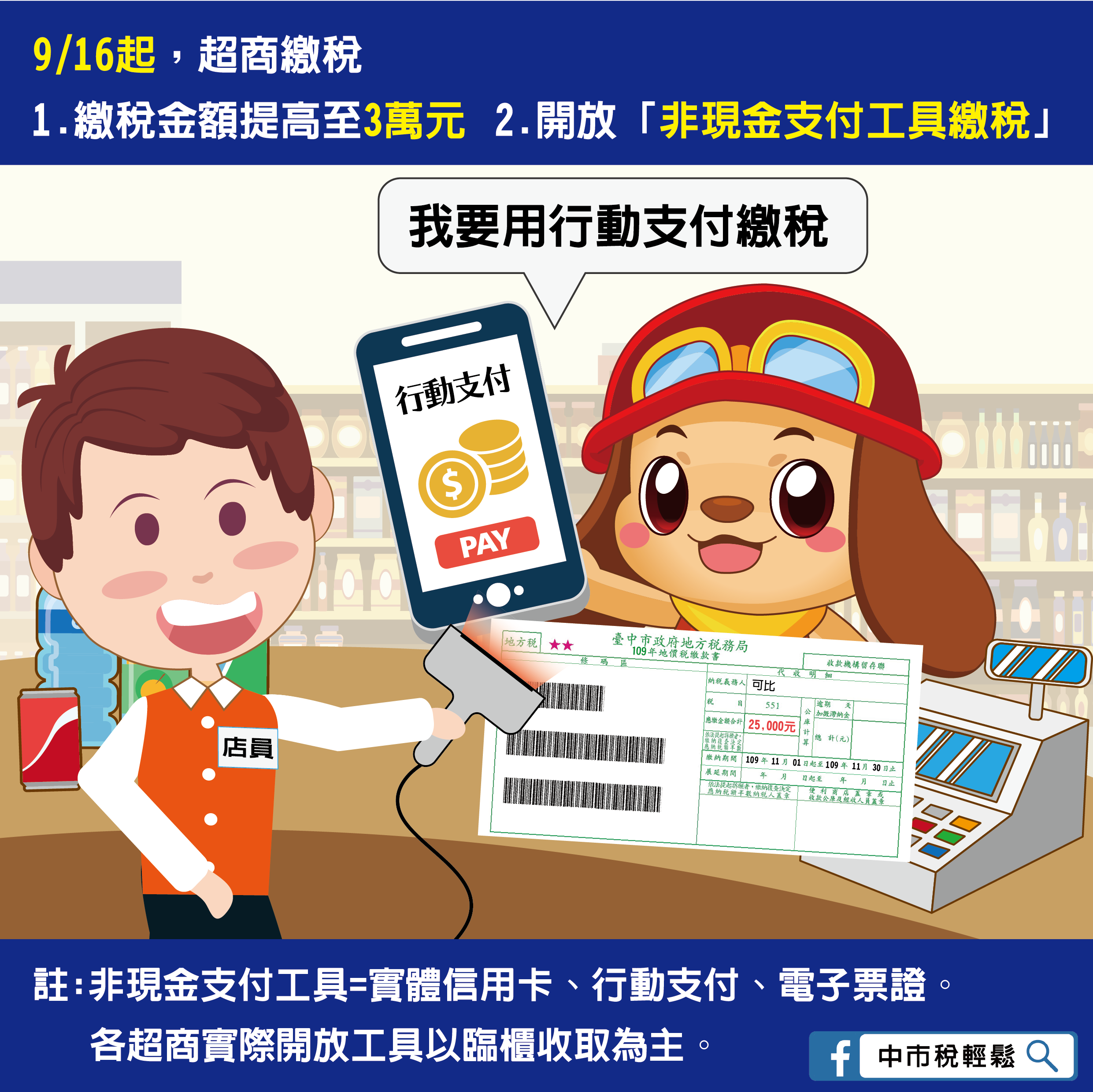 超商繳稅更便利! 916起上限提高至3萬、開放多元支付