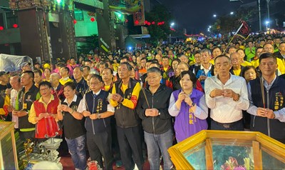 大庄媽遶境回鑾 民政局長接駕為市民祈福