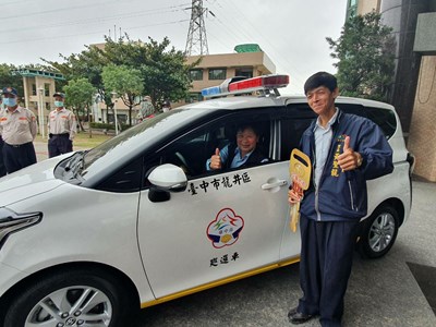 中市府新購巡邏車輛 提高龍井守望相助隊巡守效能