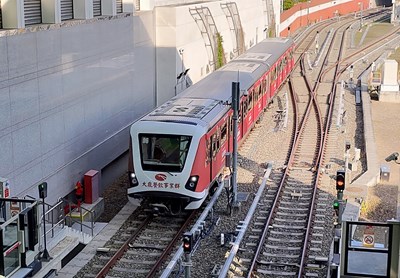 中捷綠線列車首批改善後軸心檢驗符合標準  每週二、四正線測試
