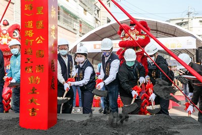 台中市政府啟動大里公園街（東湖路至東南路）打通工程，預計今年5月底完工