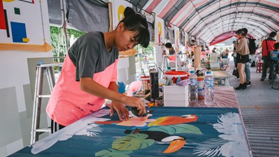 圖1:漆作裝潢職類競賽實況