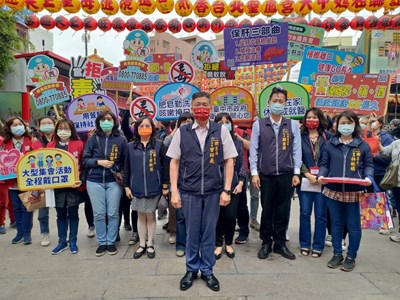 大甲媽今晚起駕 中市衛生局沿線設置「防疫補給站」