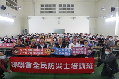 中市培訓 200名「防災士」投入社區 陳副市長:共築綿密防災救護網