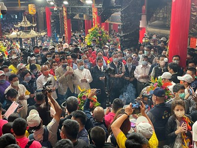 大甲媽9天8夜遶境祈福圓滿成功 黃副市長恭迎媽祖安座