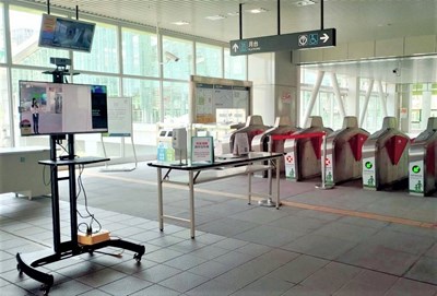 中捷綠線18車站啟用紅外線熱顯像儀