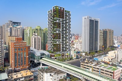 捷運南屯站土地開發大樓建築設計示意圖