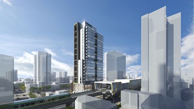 捷運四維國小站建築設計示意圖