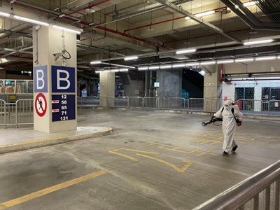 防疫不鬆懈! 中市公車及轉運中心持續加強清消